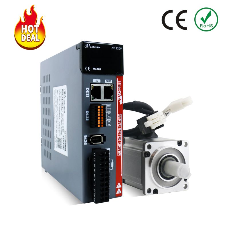 Servomotor de CA Ethercat 400W 3000rpm 1.27nm A Kit